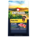 Ontario Mini Puppy Lamb with Brown rice 0,75 kg